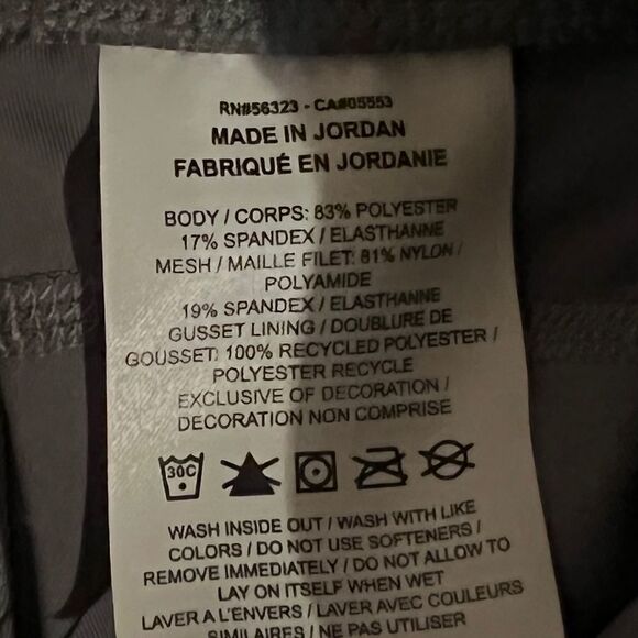 Nike Fast Women's Gray Mid-Rise Crop Running Leggings Extra Small NWT - Picture 6 of 8